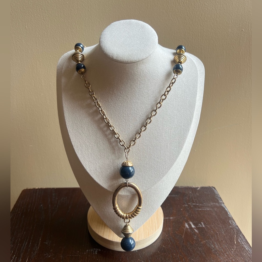 Vintage Long Gold Tone Necklace